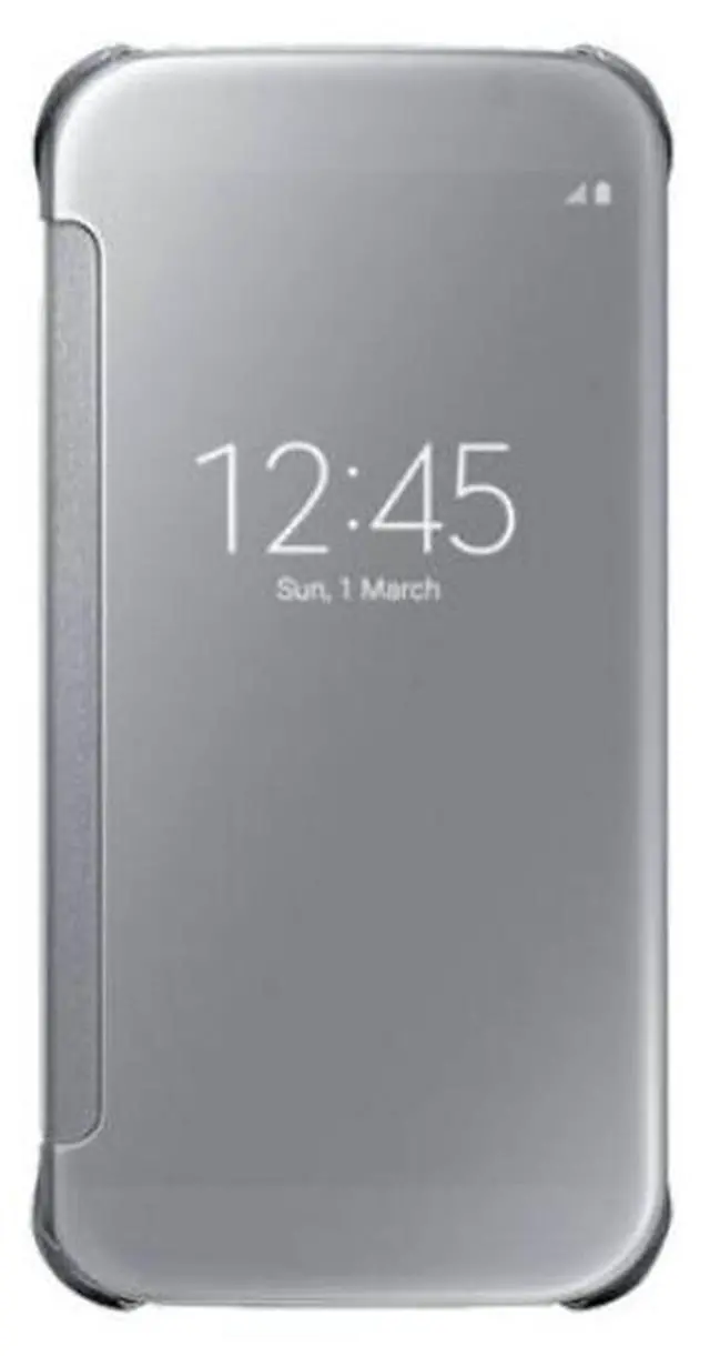 Main image of Samsung Galaxy S6 Clear View Cover I Color: Black