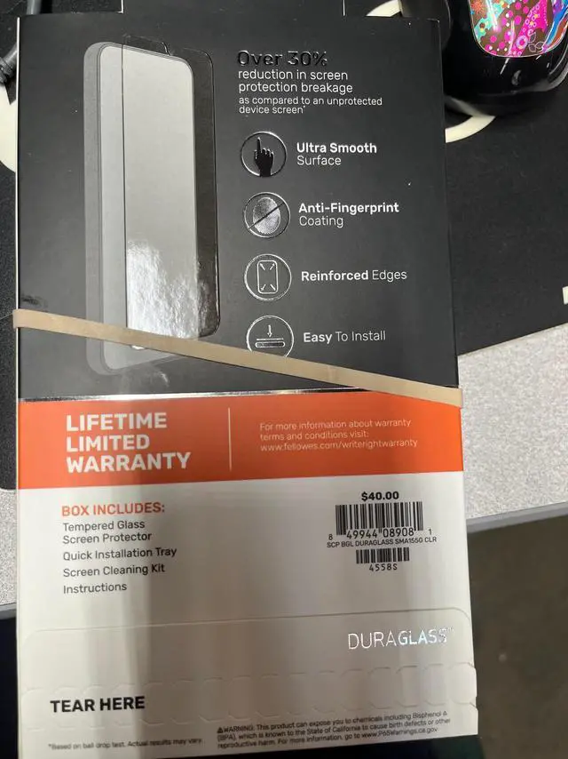 Alt view image 2 of 3 - DuraGlass Tempered Glass Screen Protector for Samsung Galaxy A15 5G