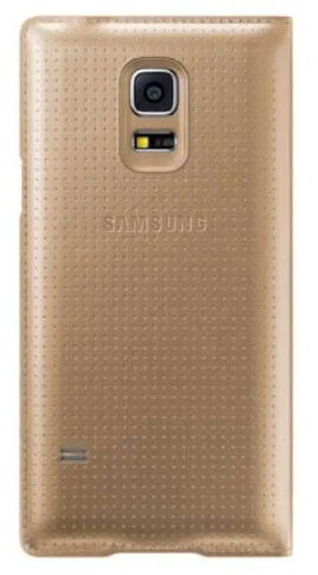 Alt view image 3 of 3 - Samsung Galaxy S5 Mini Flip Cover I Color: Gold