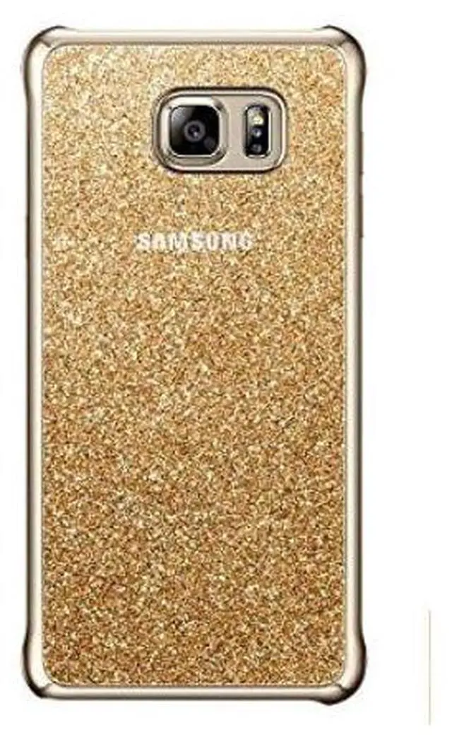 Alt view image 2 of 3 - Original Samsung Galaxy Note 5 Glitter Protective Back Cover Case I Color: Gold