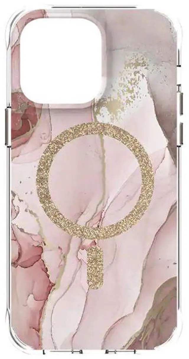 Main image of Body Glove Karma Case with MagSafe Case for iPhone 6.7 Pro | Color: Marble Glitter