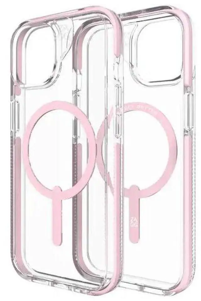 Main image of Zagg Picadilly Snap Case for iPhone 15 Pro Max | Color: Clear/Pink