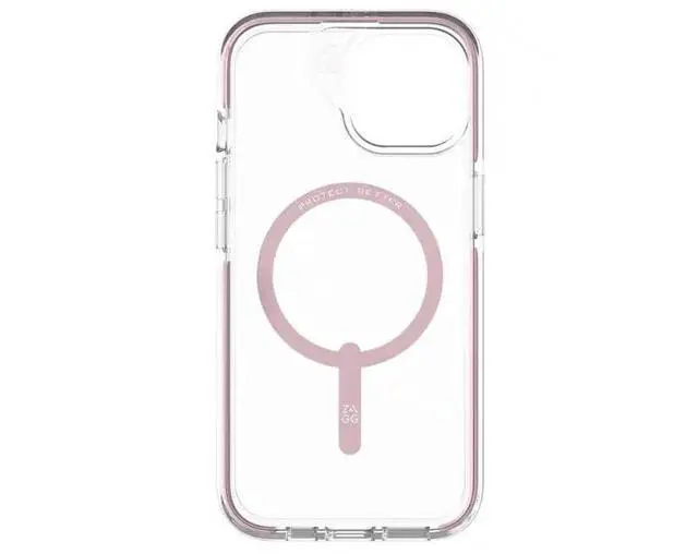 Alt view image 3 of 3 - Zagg Picadilly Snap Case for iPhone 15 Pro Max | Color: Clear/Pink