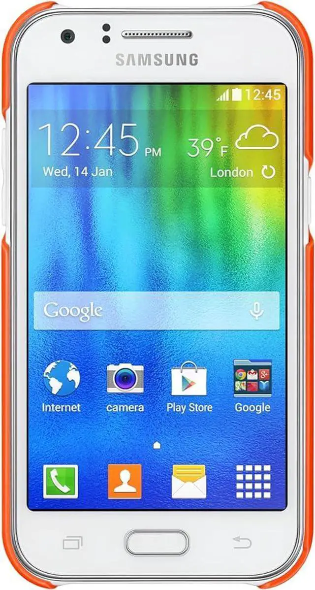 Alt view image 2 of 3 - Samsung Protective Cover for Galaxy J1 I Color: Orange
