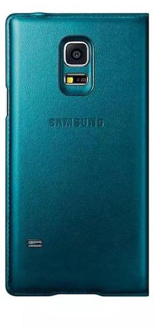 Alt view image 3 of 3 - Samsung Galaxy S5 Mini Flip Case Cover I Color: Metallic Dark Green