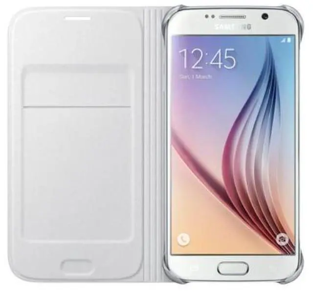 Alt view image 3 of 3 - Samsung Galaxy S6 Flip Wallet I Color: White