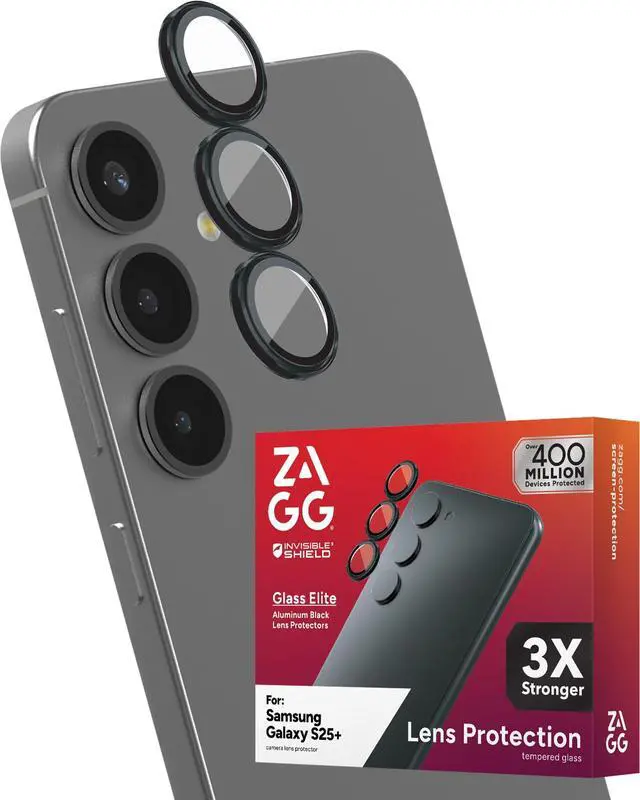 Main image of ZAGG Glass Elite Anti-Reflective Samsung Galaxy S25+ Camera Lens Protector