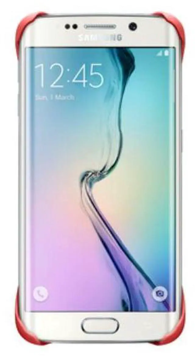 Alt view image 3 of 3 - Samsung Galaxy S6 Edge Protective Cover I Color: Coral (Red)