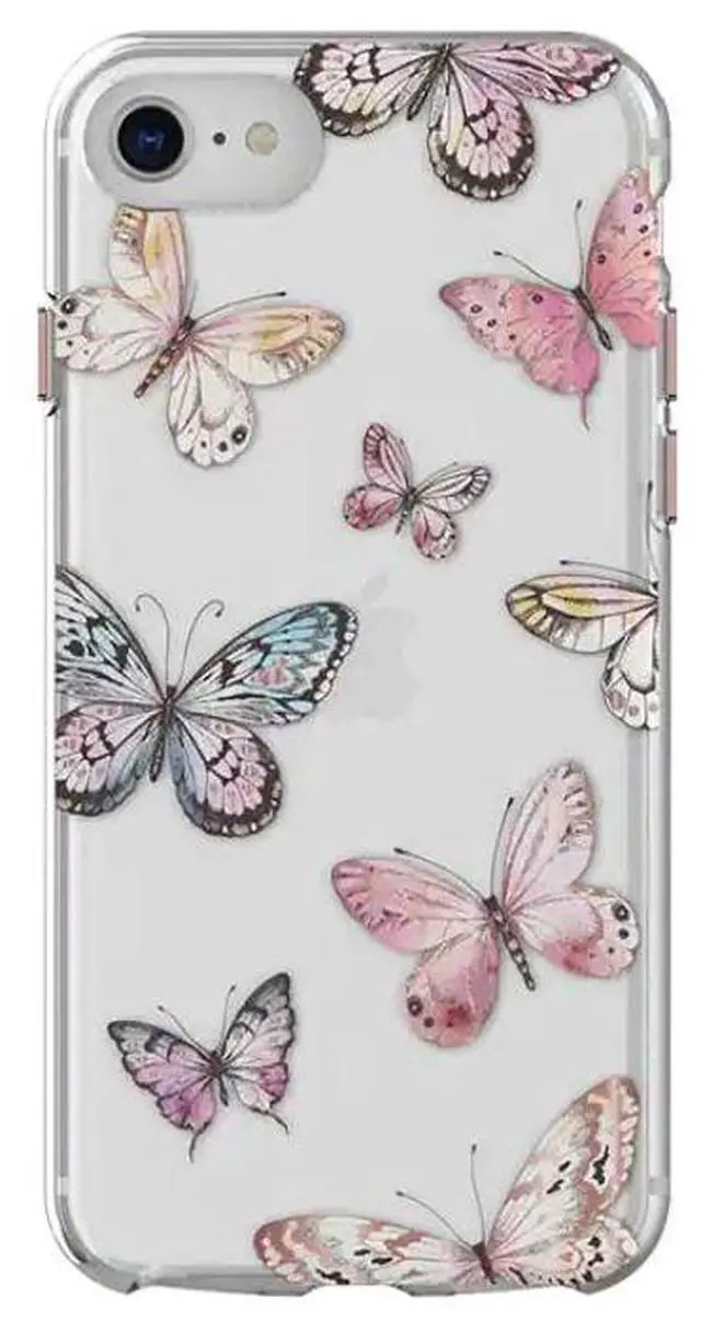 Main image of Body Glove Karma Case for iPhone SE (22-222)/8/7 | Color: Pink Butterflies