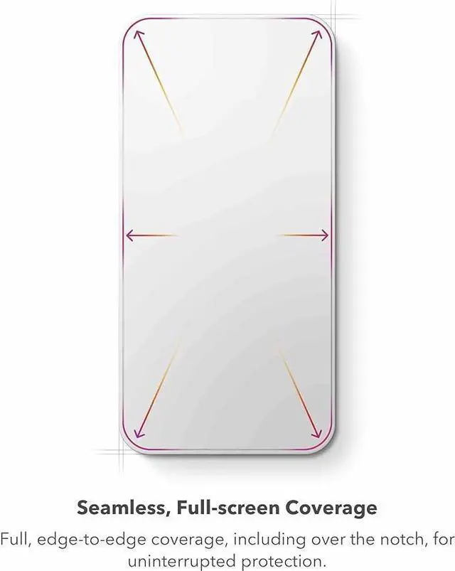 Alt view image 2 of 3 - ZAGG InvisibleShield Glass XTR2 Screen Protector for iPhone 14 Pro Max - Dynamic Island Compatible, with New Anti-reflective Technology, Anti-dust installation,  Ultra Strong Hexiom Impact Technology