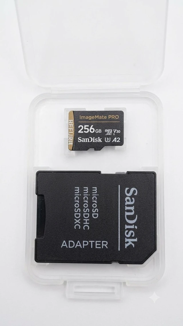 Main image of SanDisk 256GB ImageMate PRO microSDXC UHS-1 Memory Card with Adapter - C10, U3, V30, 4K UHD, A2 Micro SD Card - SDSQXBD-256G-AW6KA