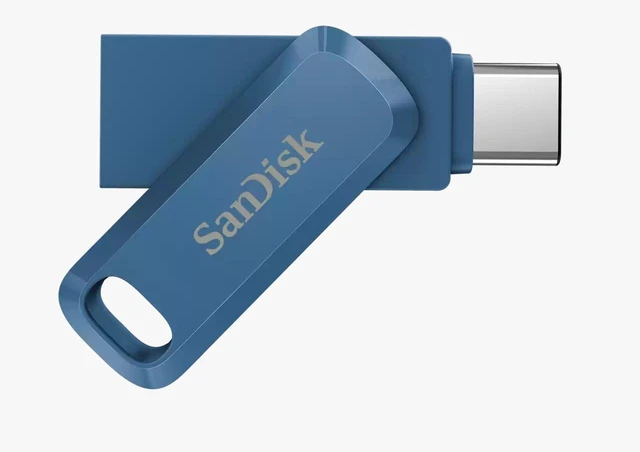 Main image of SanDisk 32GB Ultra Dual Drive Go USB Type-C Flash Drive, Blue ( REFURB )