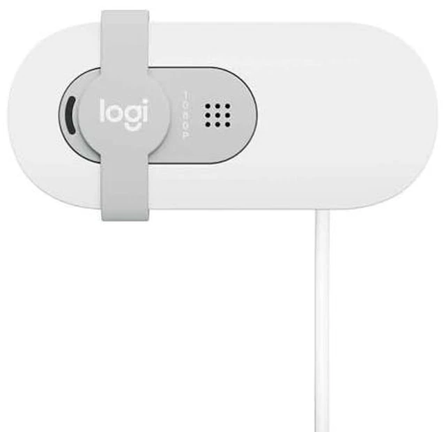 Alt view image 2 of 3 - Logitech Brio 100, Full HD Webcam for Meeting and Streaming - Auto Light Balancing - Built-in Microphone, Privacy Cover, USB-A - for Microsoft Teams, Google Meet, Zoom - White - OEM
