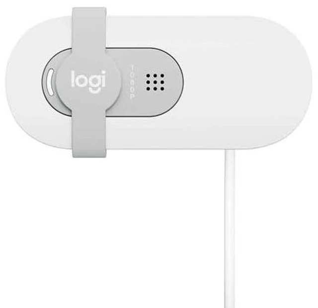 Alt view image 3 of 3 - Logitech Brio 100, Full HD Webcam for Meeting and Streaming - Auto Light Balancing - Built-in Microphone, Privacy Cover, USB-A - for Microsoft Teams, Google Meet, Zoom - White - OEM