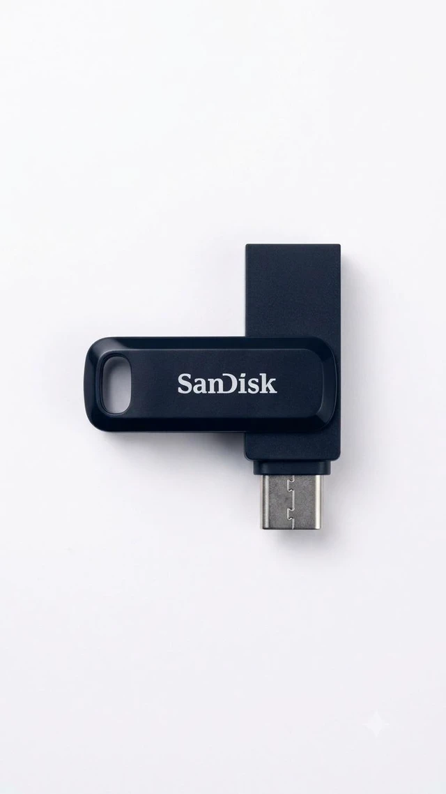 Main image of SanDisk Ultra® Dual Drive Go USB Type-C 128 GB USB-Stick Dunkelgrau USB 3.2 ( REFURB )