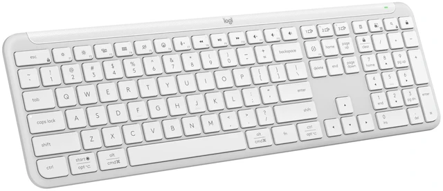 Main image of Logitech Signature Slim K950 Wireless Keyboard with Quiet Typing - White