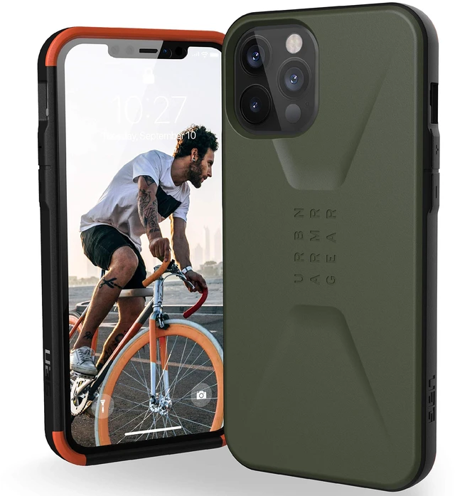 Main image of UAG Civilian Series Hard shell Case for iPhone 12 Pro Max 6.7inch - Olive