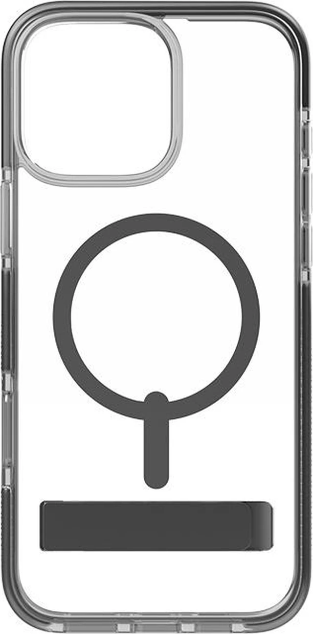 Main image of Zagg Piccadilly Snap Case with MagSafe + Kickstand - iPhone 16 Pro Max Clear/Black