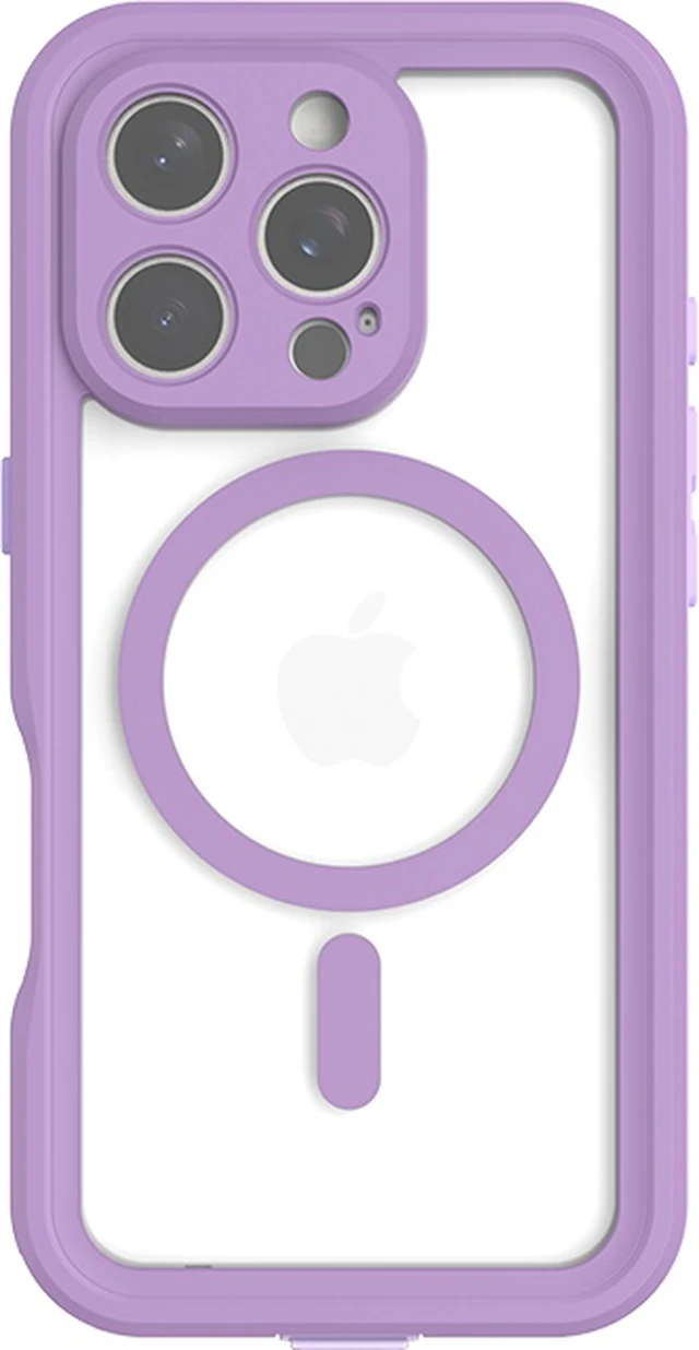 Main image of Body Glove Tidal Waterproof with MagSafe Case - iPhone 16 Pro Lavender/Clear