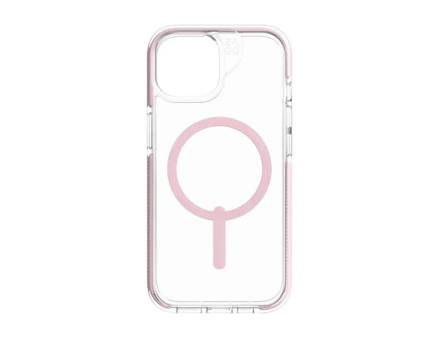Alt view image 2 of 3 - Zagg Picadilly Snap Clear & Pink Case for iPhone 15/14/13