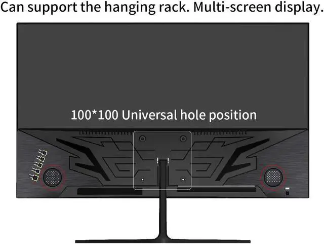 Alt view image 7 of 7 - LGLO 27Inch 2K 165Hz 100%sRGB 2560x1440P HDR Gaming Monitor With 178° Wide Viewing Angle, Built-in Speaker, Support HDMI and DP, VESA Mountable