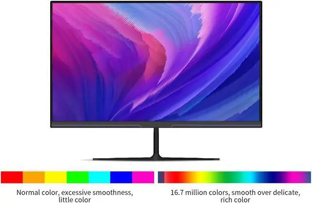 Alt view image 5 of 7 - LGLO 24" 1920 x 1080 144Hz Gaming Monitor with Built-in Speakers and Wide Viewing Angle 178°, Tilt Adjustment for Ergonomic Viewing with Virtually Borderless Design