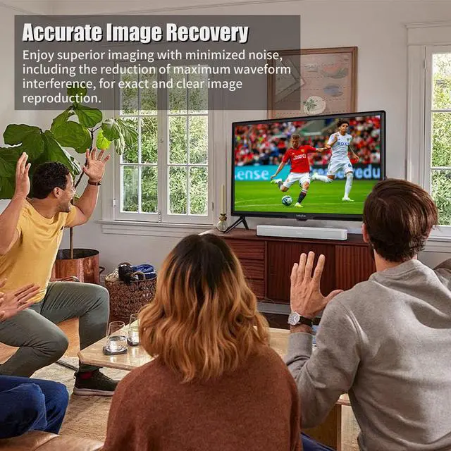 Alt view image 2 of 7 - Luckyfive 24'' Full HD 1080P Smart TV with Google Play, Support Digital Television, Screen Mirroring, WiFi,Bluetooth, Smart Free Download APPs, Wall Mountable, Slim Bezel TV Compatible for Home Office