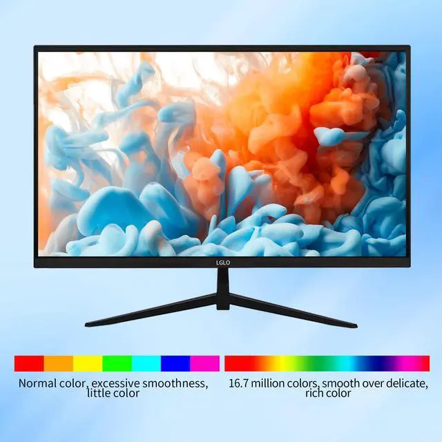 Alt view image 5 of 7 - LGLO 27 Inch 4K UHD (3840x2160) Monitor, Dual Mode 4K@60Hz/2K@144Hz, IPS Panel, Borderless Design, HDR400, 99% sRGB, Work & Gaming Monitor for Designers, Office, and PC Gaming with HDMI Display Port