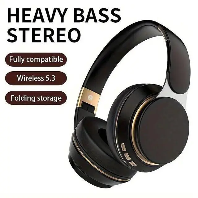 Main image of NO. Wireless BT Headphones Over Ear Comfortable Foldable Headset with Built-in Microphone Ideal for School Tablet PC TV Mobile Travel Winter Gifts HD Sound Quality