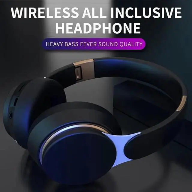 Alt view image 3 of 5 - NO. Wireless BT Headphones Over Ear Comfortable Foldable Headset with Built-in Microphone Ideal for School Tablet PC TV Mobile Travel Winter Gifts HD Sound Quality Red