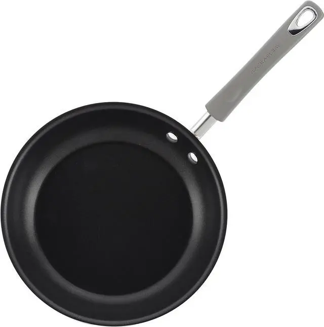 Alt view image 3 of 6 - Rachael Ray Brights Deep Nonstick Frying Pan / Fry Pan / Deep Skillet - 9.5 Inch, Gray