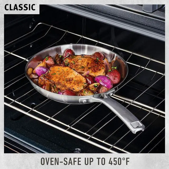 Alt view image 5 of 7 - Calphalon Classic Stainless Steel 3.5-Quart Sauce Pan with Cover