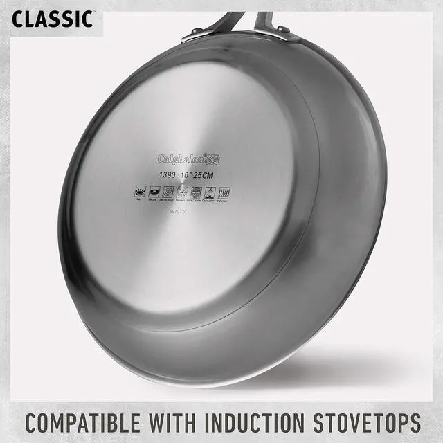 Alt view image 6 of 7 - Calphalon Classic Stainless Steel 3.5-Quart Sauce Pan with Cover