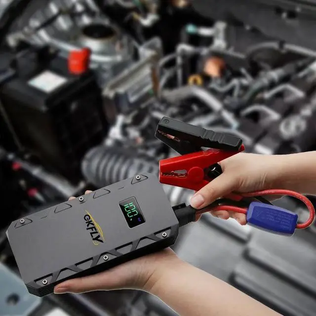 Alt view image 2 of 6 - GKFLY 12V Car Jump Starter Booster 22000mAh 4000A Auto Jumper Battery USB Power Bank Charger