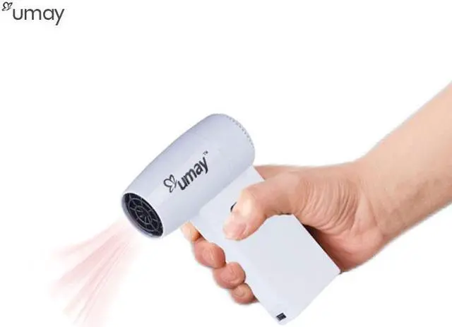 Alt view image 7 of 7 - Art Painting Cordless Hair Dryer Samll Size Hot Wind and Cold Wind Dryer 180watt Baby Skin Using Prevent Diaper Rash Neck Eczema USB Support Charge for Phone Rechargeable Parent-child Travel Blower