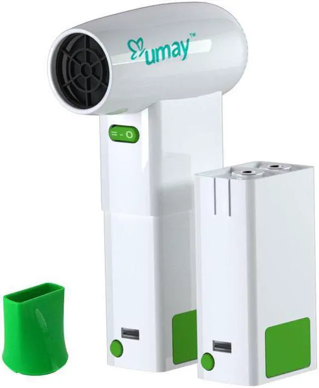 Alt view image 2 of 7 - Portable Wireless Hair Dryer with 2 Batteries Suitable for Outdoor Pet Hair Baby Art Painting Equipment Tools Air Duct and Battery Removable