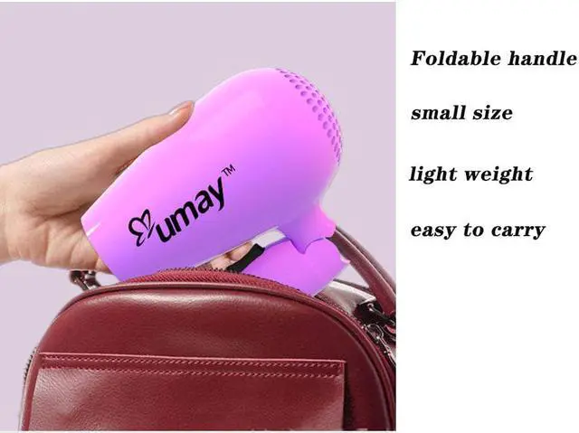 Alt view image 5 of 7 - Car Styling Blower 12V Cigarette Lighter Plug 45°C Hot Wind and Cold Wind Available Low Noise Folding Handle Hair Blower Window Defroster Drop Self-Driving Travel More Convenient