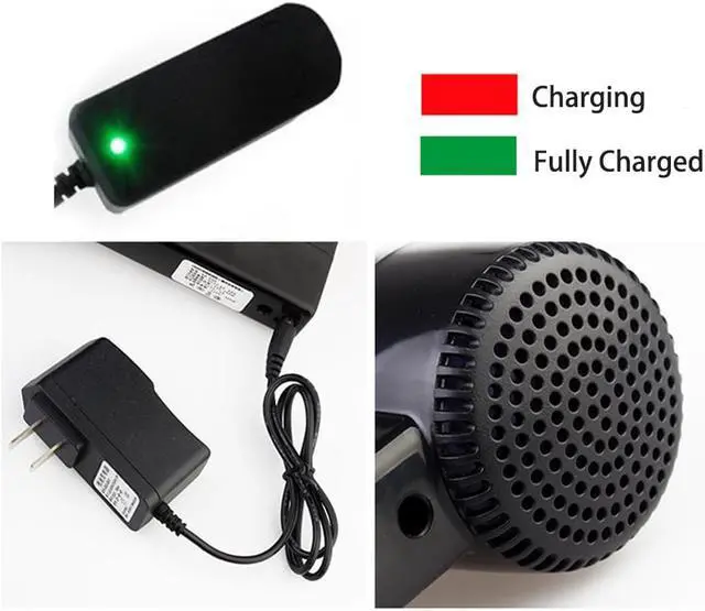 Alt view image 6 of 7 - Wireless Rechargeable Hair Dryer Art Painting Dryer Portable Blower with USB Mobile Port Suitable for Drying Painting Pet Baby Easy to Carry