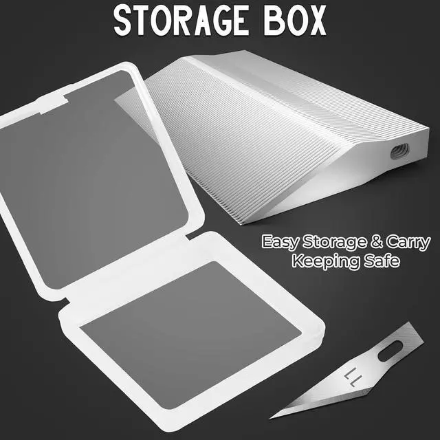 Alt view image 5 of 7 - JETMORE 100 Pack Exacto Knife Blades, Hobby Knife Blades for Carving & DIY