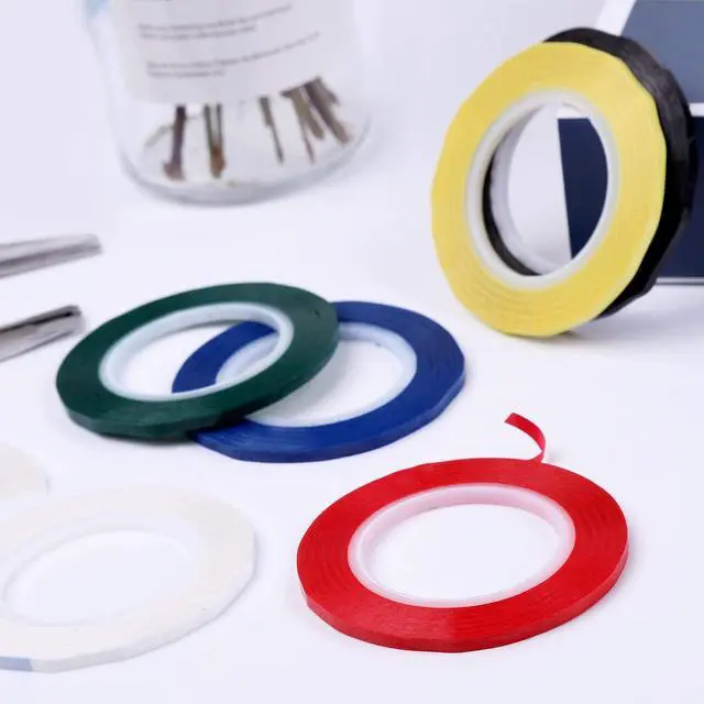 Alt view image 4 of 7 - cridoz 6 Rolls 1/8 Whiteboard Tape Thin White Board Tape Lines Pinstripe Dry Erase Art Tape Graphic Chart Grid Electrical Tape, 108 Feet Per Roll