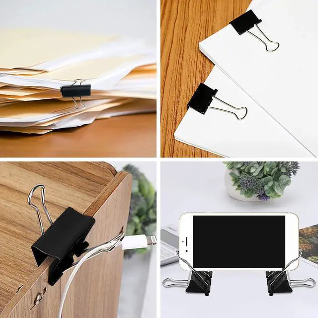 Alt view image 6 of 6 - SANNIX 110 PCS Binder Clips Assorted Sizes, X Large, Large, Medium, Small