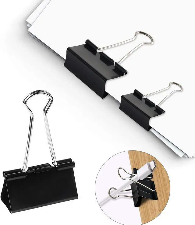 Alt view image 5 of 6 - SANNIX 110 PCS Binder Clips Assorted Sizes, X Large, Large, Medium, Small