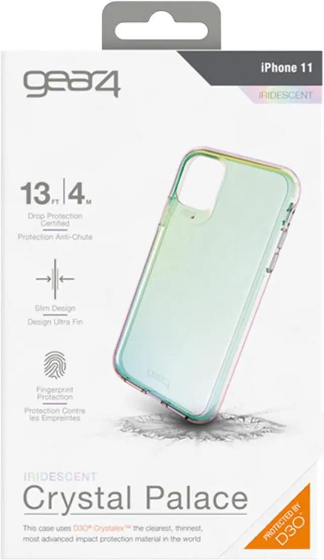 Alt view image 8 of 8 - Gear4 CPALIPH11CLR Crystal Palace Clear Case - iPhone 11