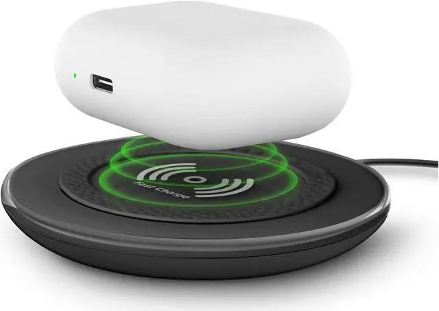 Alt view image 3 of 3 - HyperGear 15W Black ChargePad Pro Wireless Fast Charger w/ Adapter
