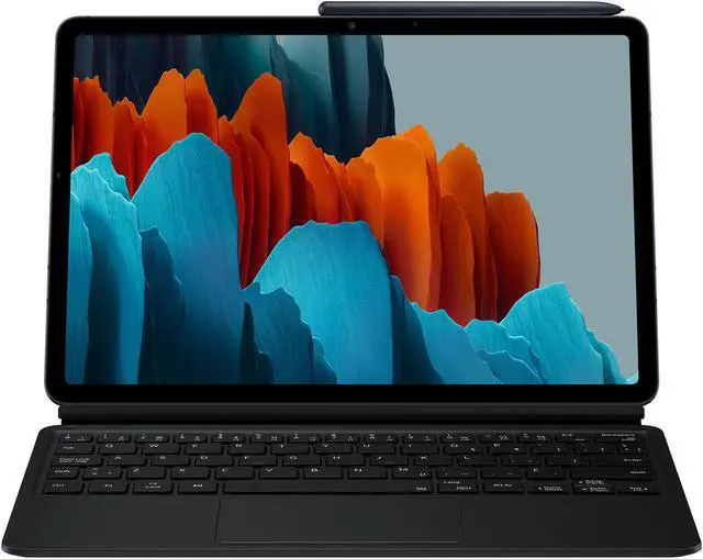 Main image of Samsung Keyboard Cover Case compatible with Galaxy Tab S7 - black