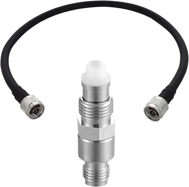 Alt view image 2 of 2 - 10' SureCall 400 Coaxial Cable with N-Male Connectors (Black Ten Feet Coax Cables)