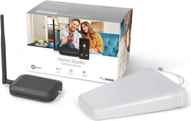 Alt view image 6 of 8 - weBoost Home Studio [Up to 1 Room] In-Home Cell Phone Signal Booster Kit for Home/Office, All Carriers 3G/4G LTE