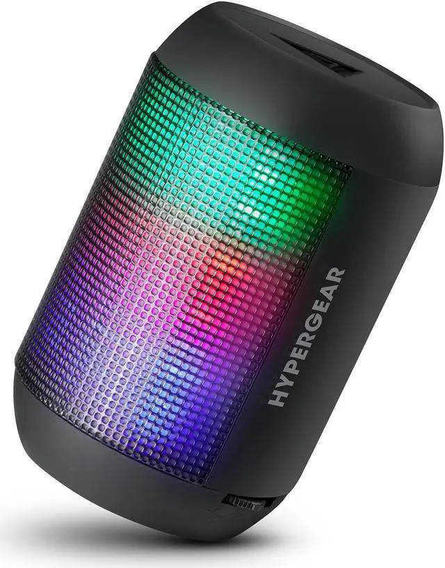 Main image of HyperGear Rave Mini Wireless LED Speaker - Black