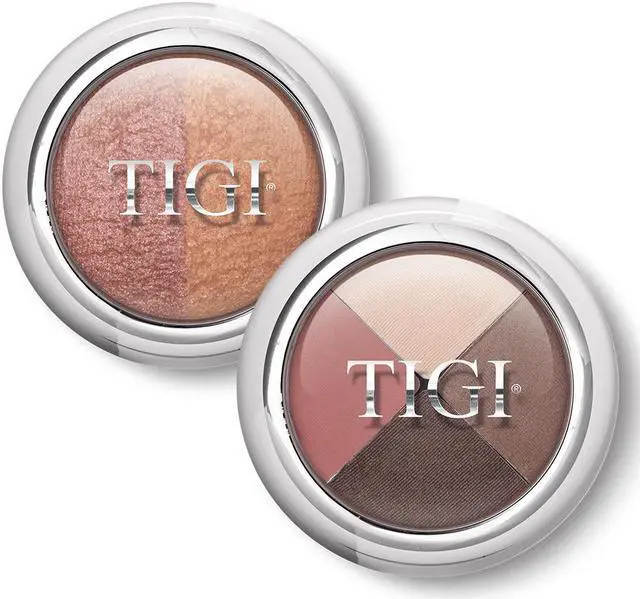 Main image of TIGI Glow Blush Lovely duo & High-Density Quad Eyeshadow Love Affair