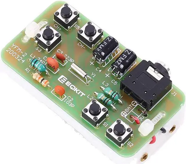 Alt view image 5 of 5 - 76-108MHz FM Stereo Radio DIY Kit Wireless FM Transmitter Module Frequency Modulation Electronics Soldering Practice Project